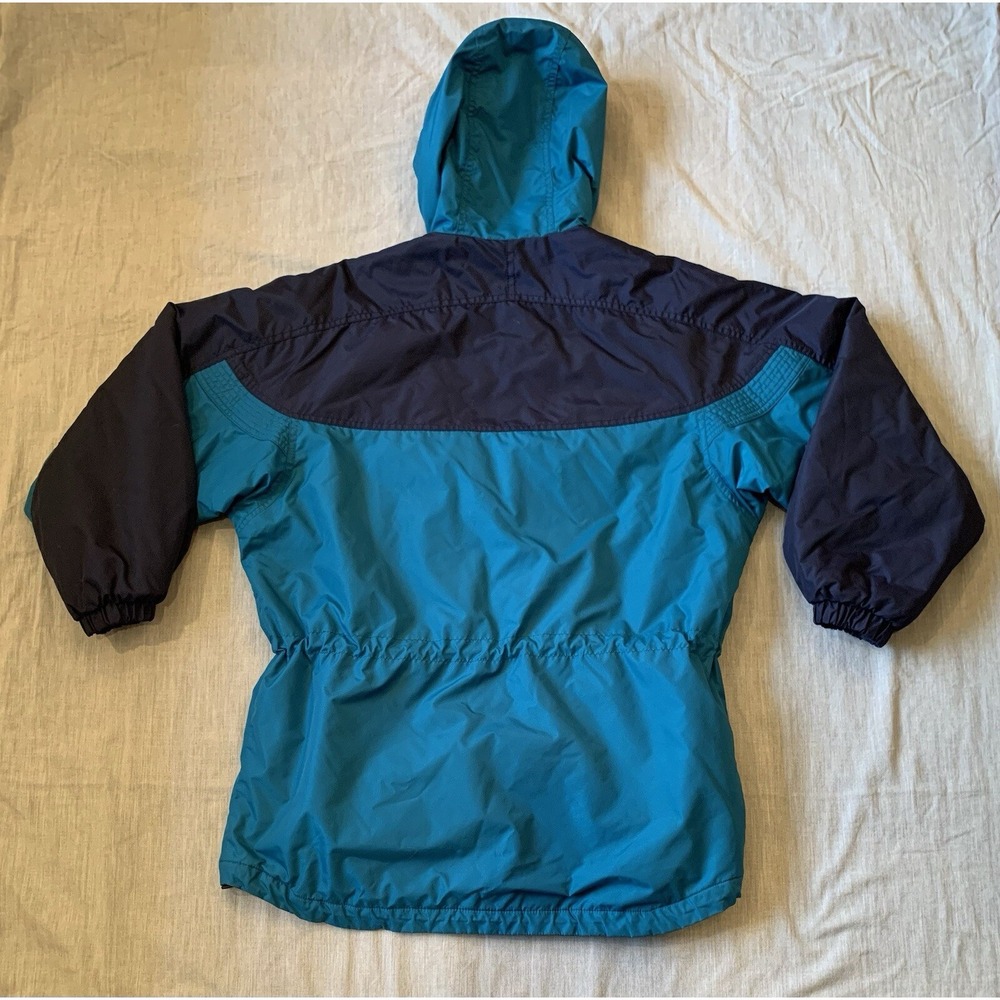 Columbia Jacket Women's Small Teal Full Zip Hooded Y2K Vintage - Picture 5 of 12